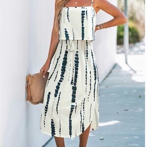 Stylish Black and White Women's Dress